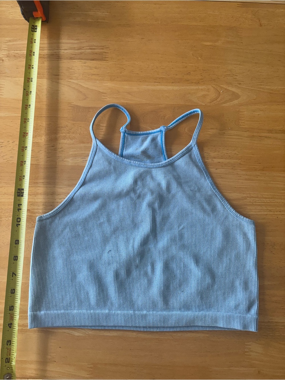 Blue Halter Neck Athletic Top Size M/L